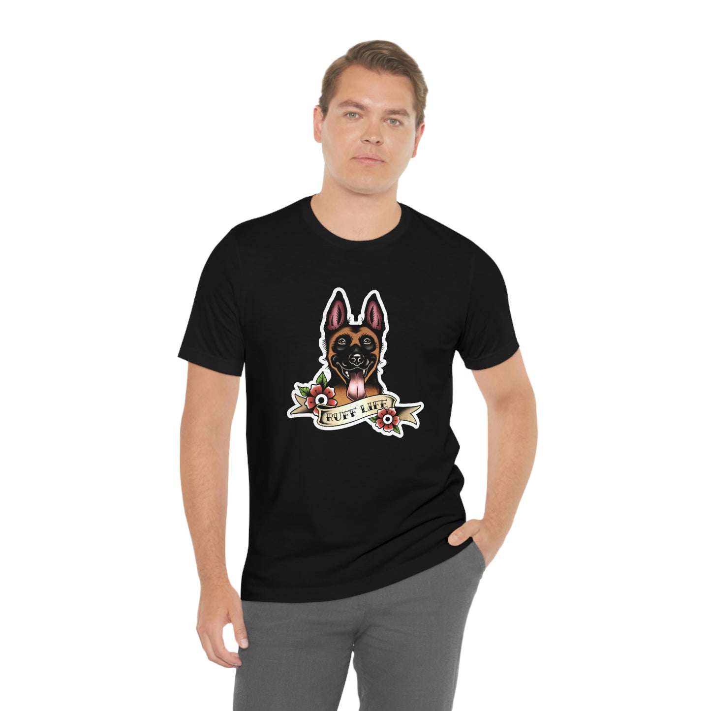 Ruff Life - Malinois Unisex Tee By Rad Dawg Co.