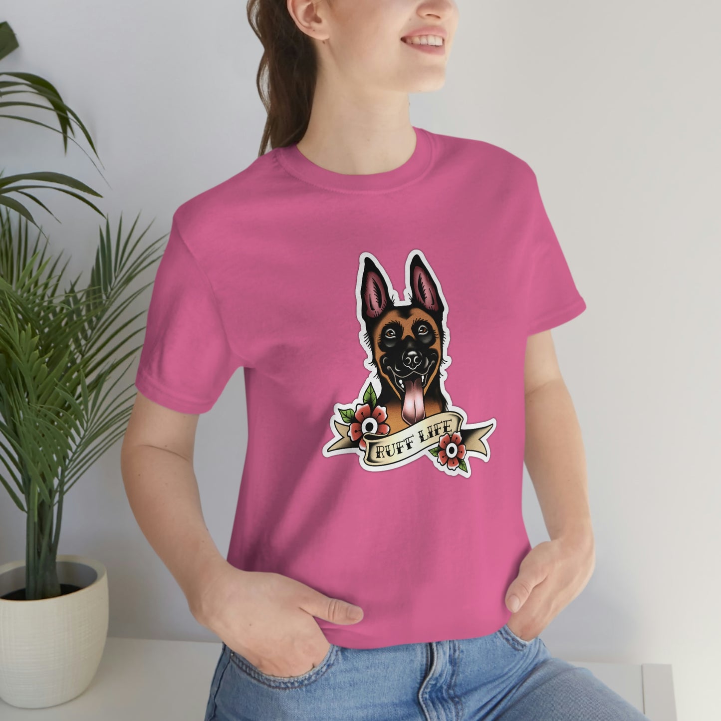 Ruff Life - Malinois Unisex Tee By Rad Dawg Co.