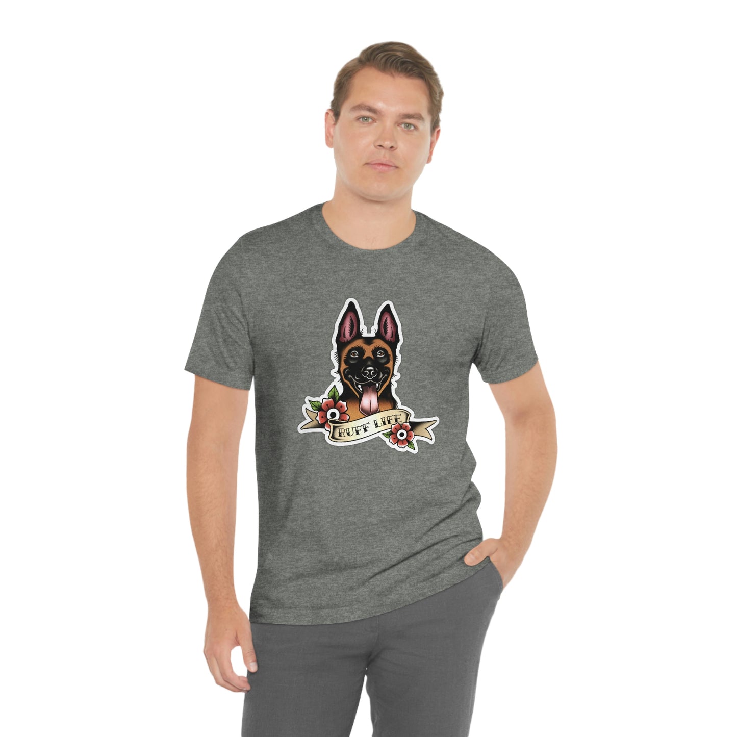 Ruff Life - Malinois Unisex Tee By Rad Dawg Co.