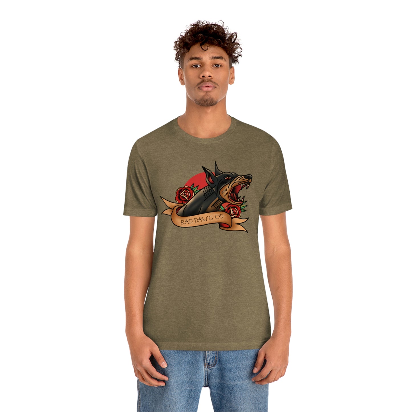 Doberman - Rad Dawg Co. Unisex Jersey Short Sleeve Tee