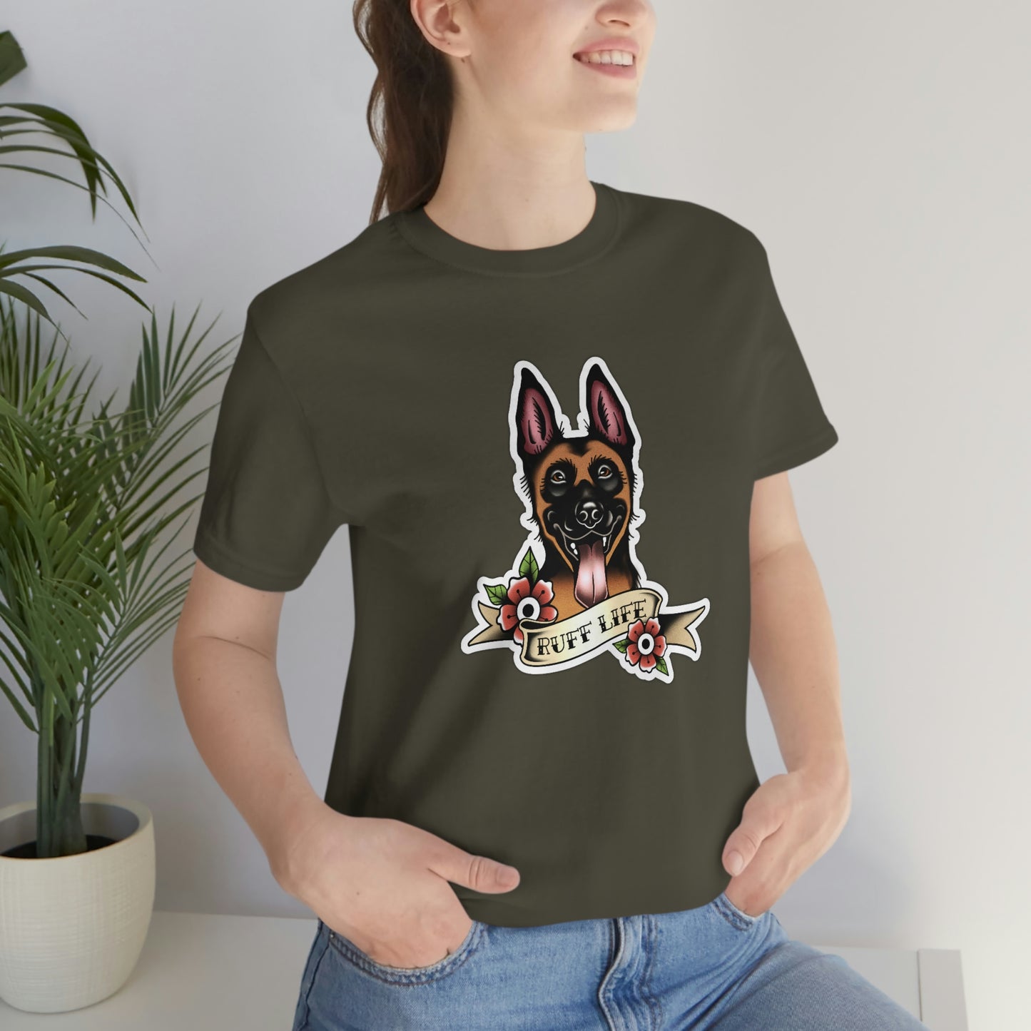 Ruff Life - Malinois Unisex Tee By Rad Dawg Co.