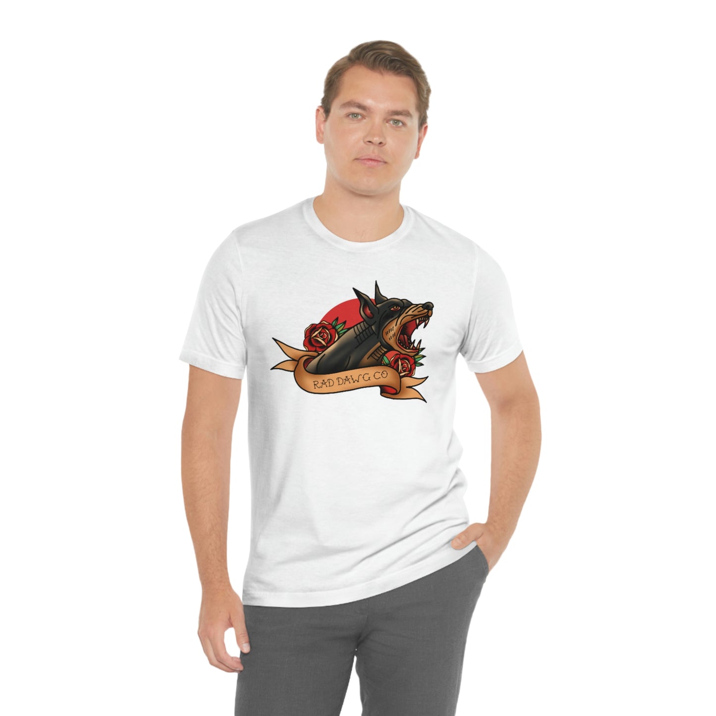 Doberman - Rad Dawg Co. Unisex Jersey Short Sleeve Tee