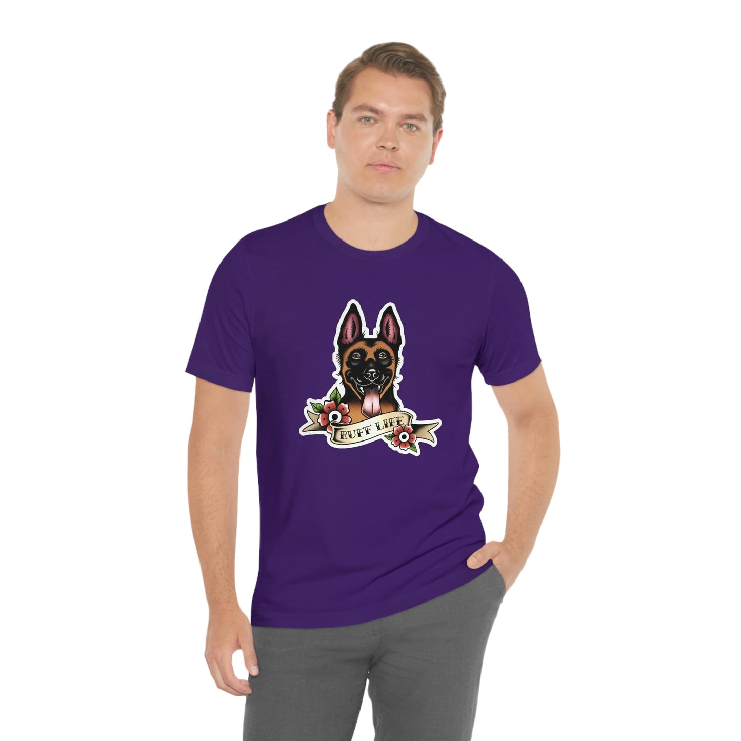 Ruff Life - Malinois Unisex Tee By Rad Dawg Co.