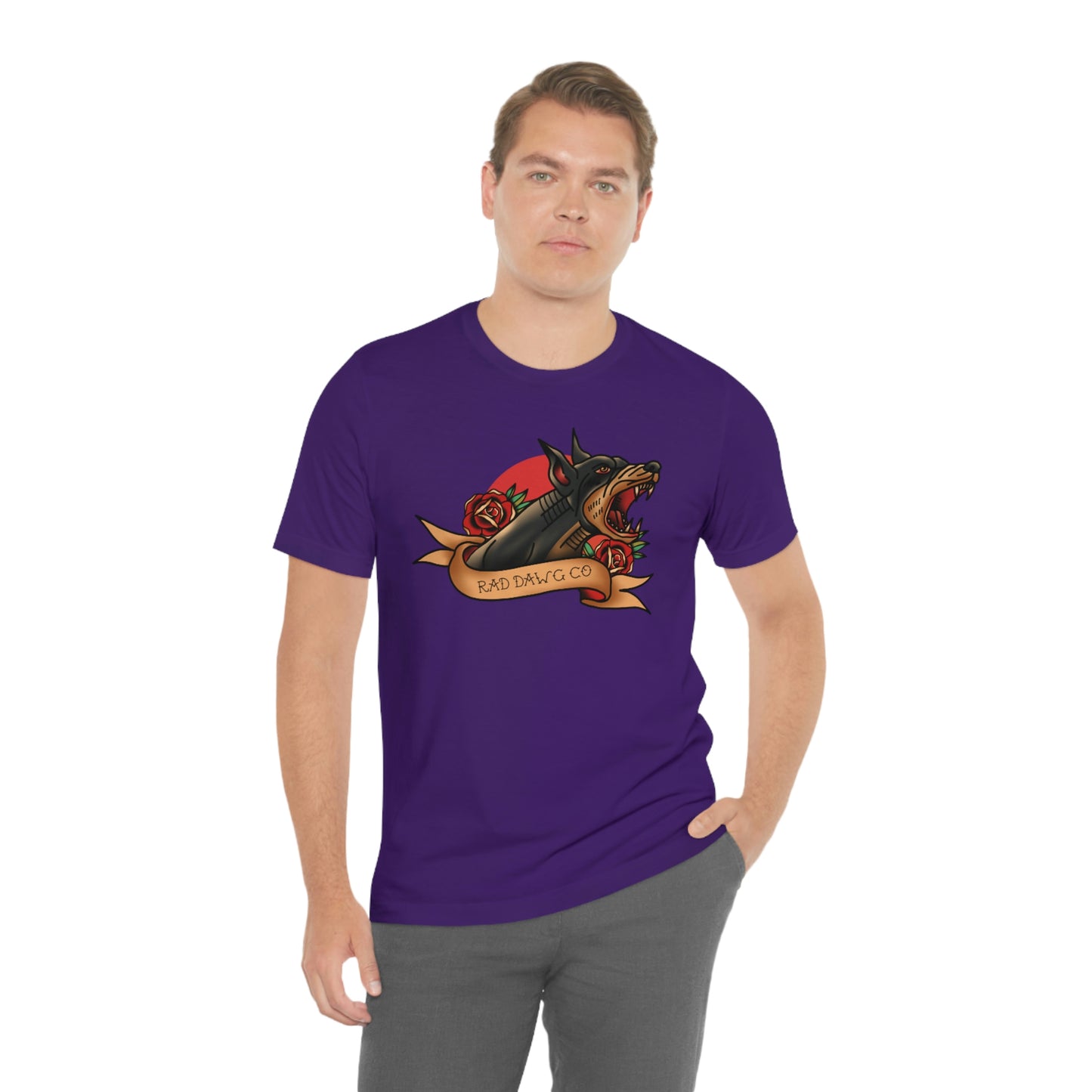 Doberman - Rad Dawg Co. Unisex Jersey Short Sleeve Tee