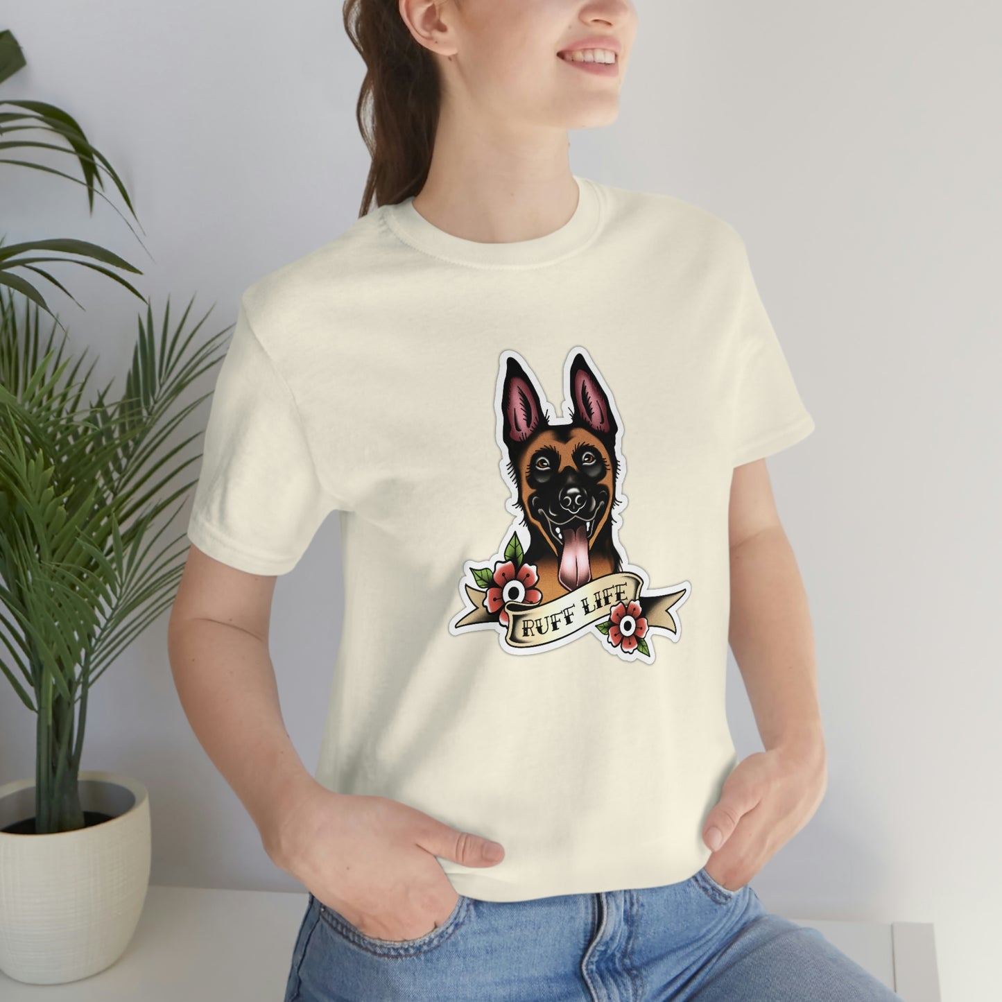 Ruff Life - Malinois Unisex Tee By Rad Dawg Co.