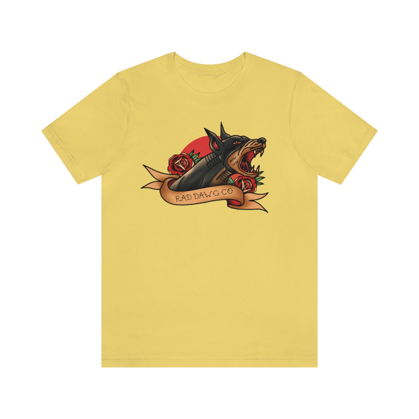 Doberman - Rad Dawg Co. Unisex Jersey Short Sleeve Tee