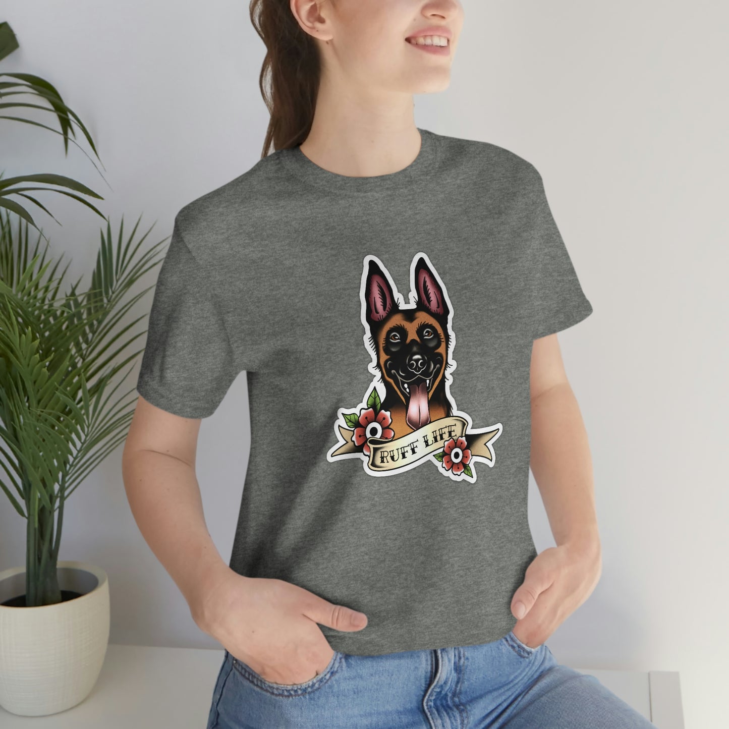 Ruff Life - Malinois Unisex Tee By Rad Dawg Co.