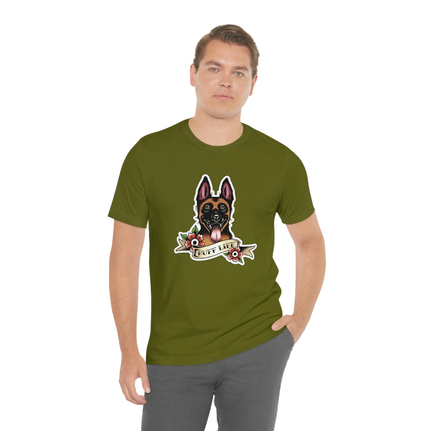 Ruff Life - Malinois Unisex Tee By Rad Dawg Co.