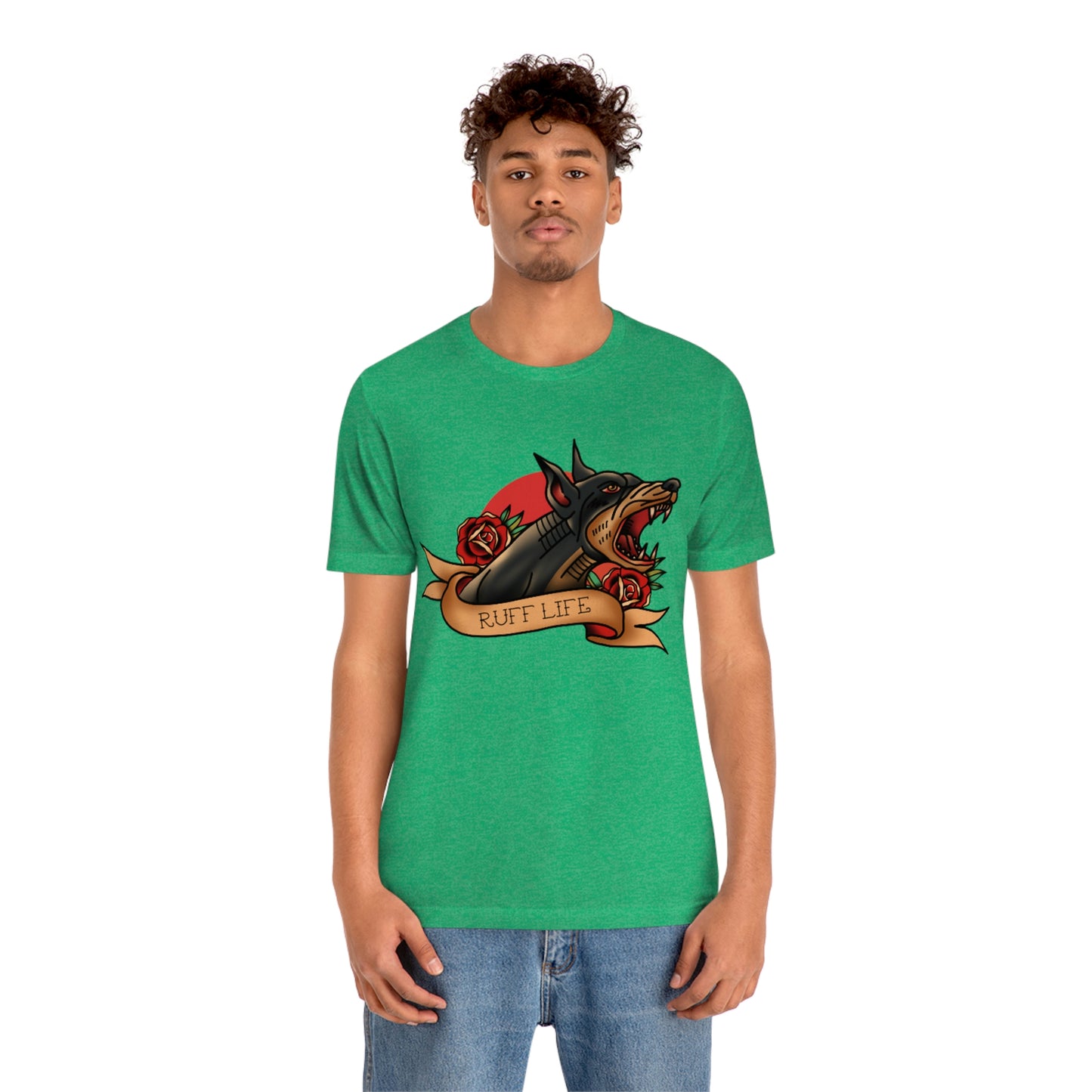 Doberman - Ruff Life - Unisex Jersey Short Sleeve Tee