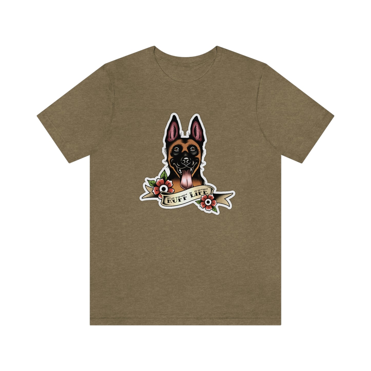 Ruff Life - Malinois Unisex Tee By Rad Dawg Co.