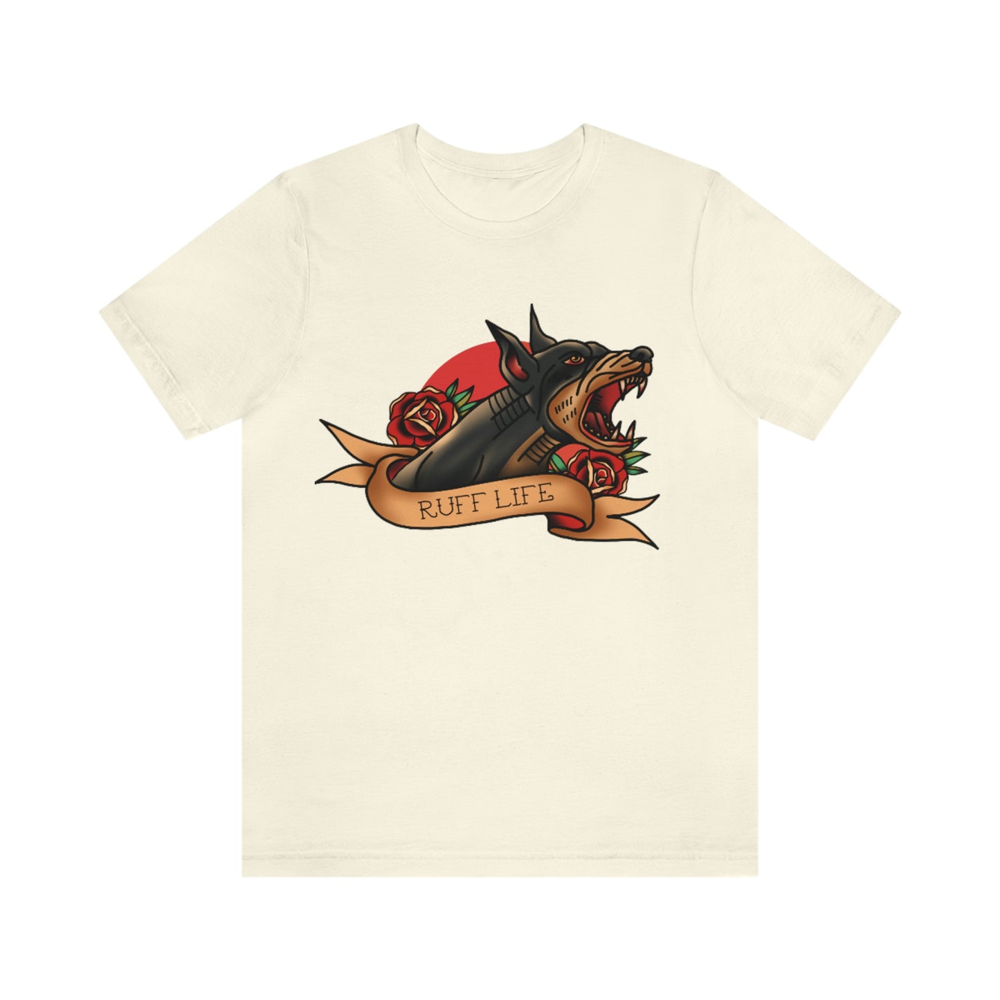 Doberman - Ruff Life - Unisex Jersey Short Sleeve Tee