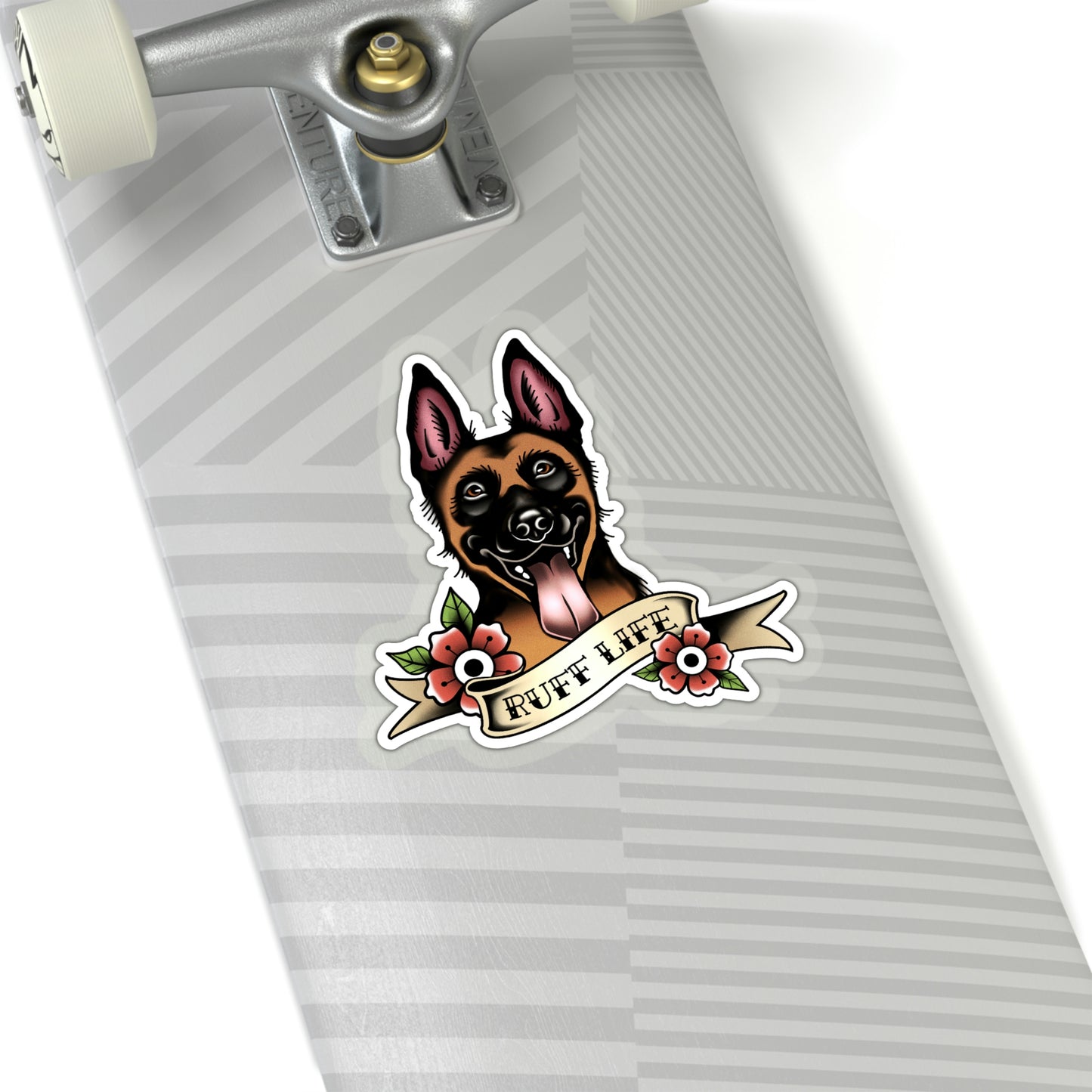 Malinois - Ruff Life - Kiss Cut Decal