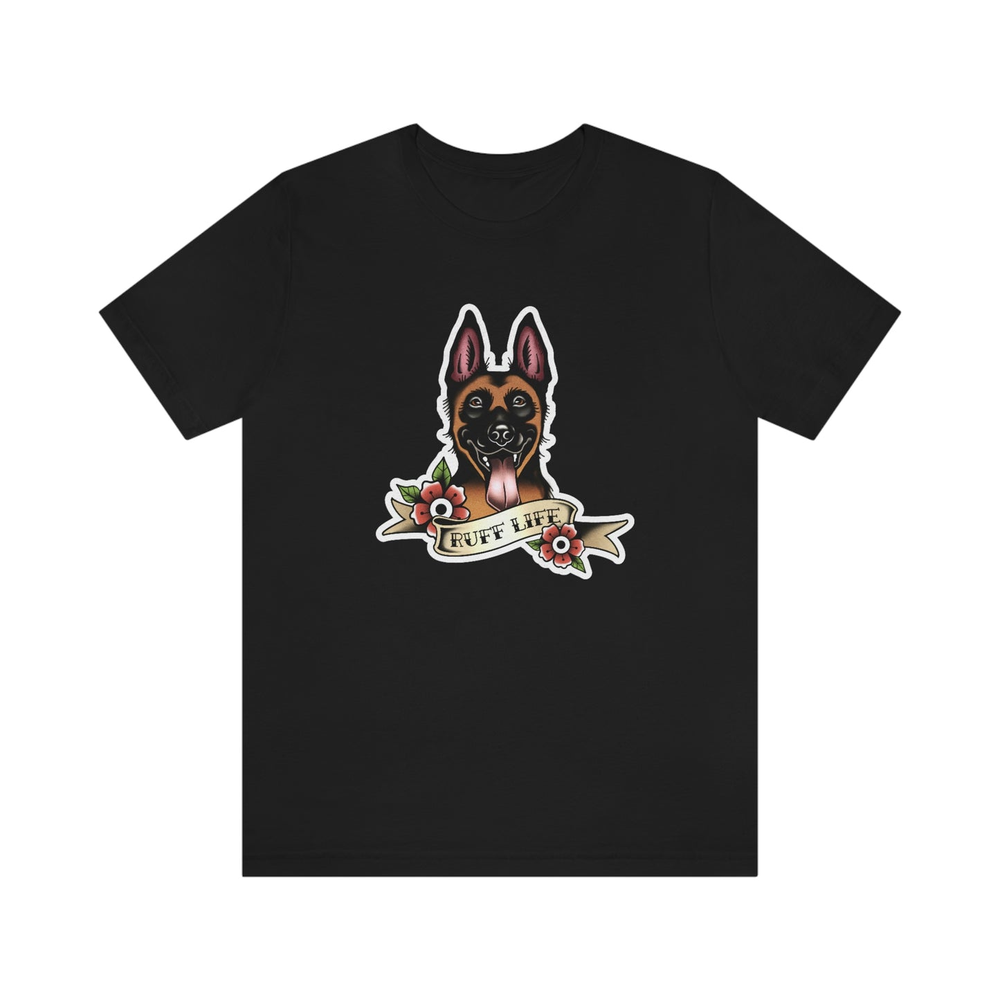 Ruff Life - Malinois Unisex Tee By Rad Dawg Co.