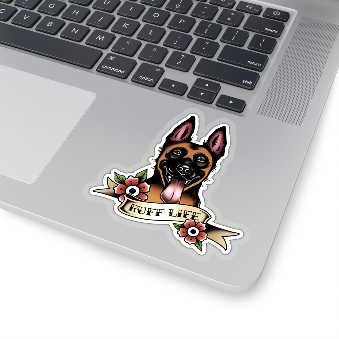 Malinois - Ruff Life - Kiss Cut Decal