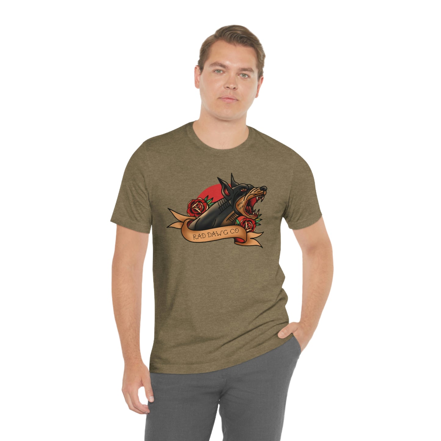 Doberman - Rad Dawg Co. Unisex Jersey Short Sleeve Tee