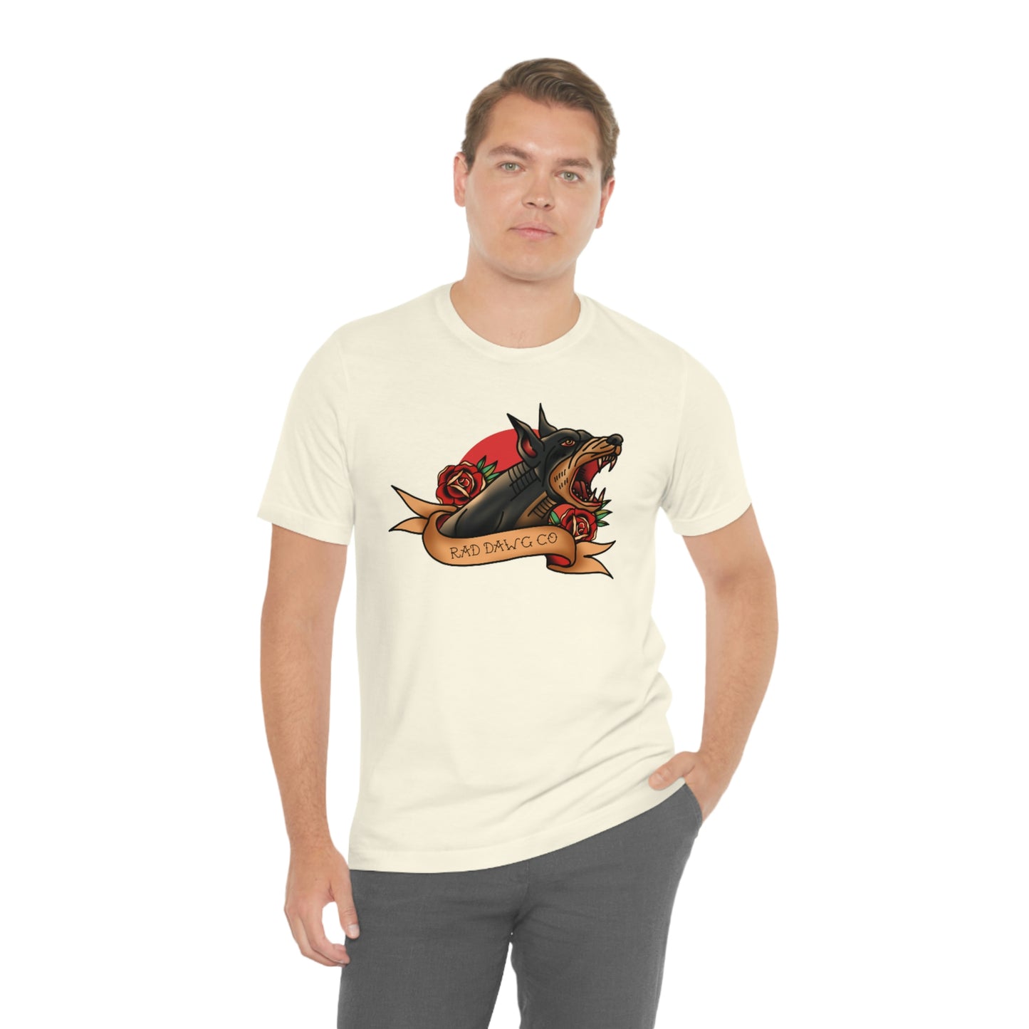 Doberman - Rad Dawg Co. Unisex Jersey Short Sleeve Tee