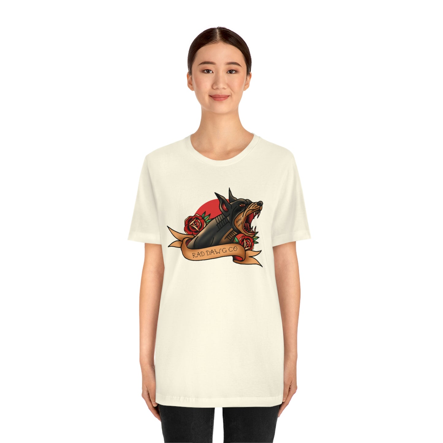 Doberman - Rad Dawg Co. Unisex Jersey Short Sleeve Tee