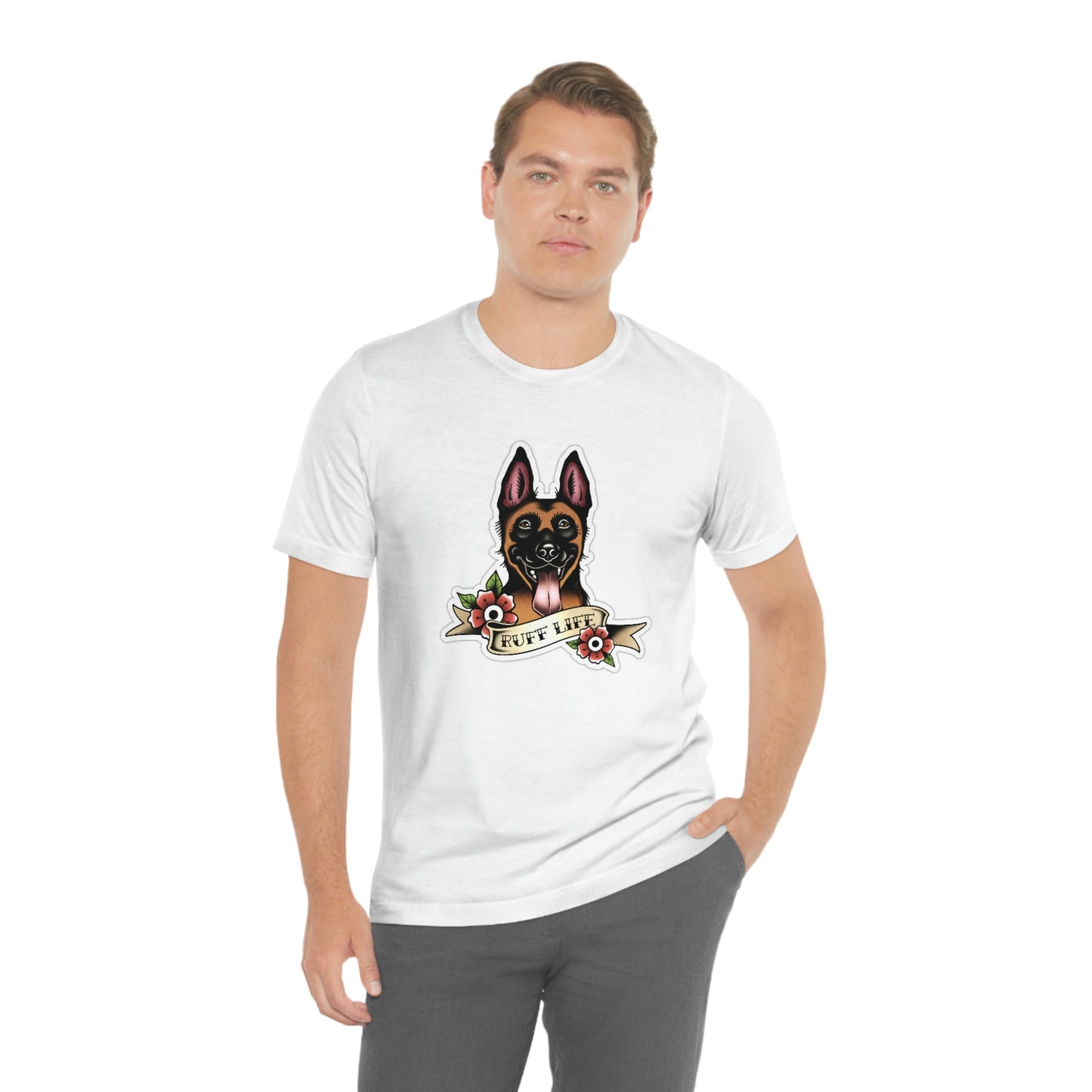 Ruff Life - Malinois Unisex Tee By Rad Dawg Co.